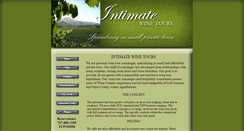 Desktop Screenshot of intimatewinetours.com