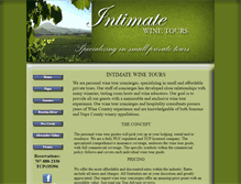 Tablet Screenshot of intimatewinetours.com